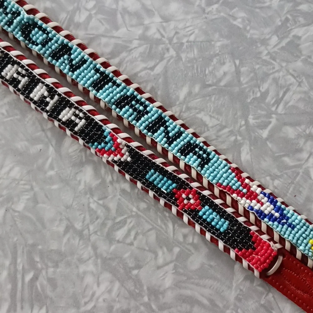 4 Child size beaded western belts~ Montana!